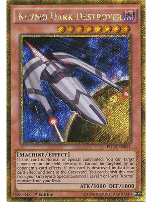 Kozmo Dark Destroyer - PGL3-EN031 - Gold Secret Rare