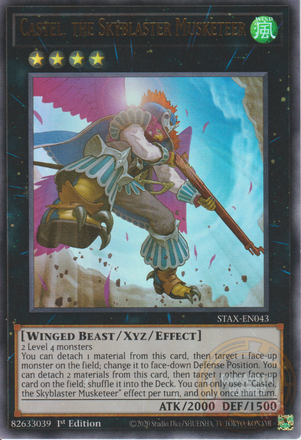 Castel, the Skyblaster Musketeer - STAX-EN043 - Ultra Rare 1