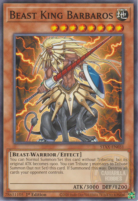 Beast King Barbaros - STAX-EN031 - Common 