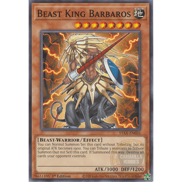 Beast King Barbaros - STAX-EN031 - Common 