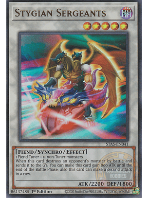Stygian Sergeants - STAS-EN041 - Ultra Rare