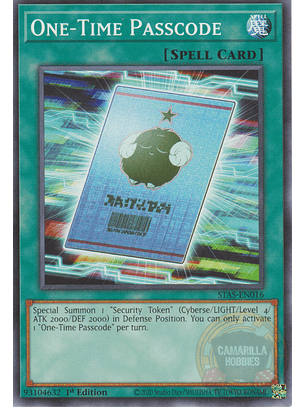 One-Time Passcode - STAS-EN016 - Common 