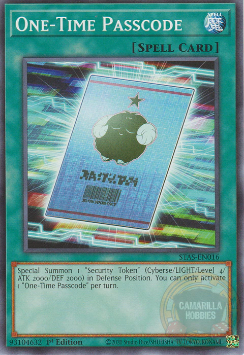 One-Time Passcode - STAS-EN016 - Common 
