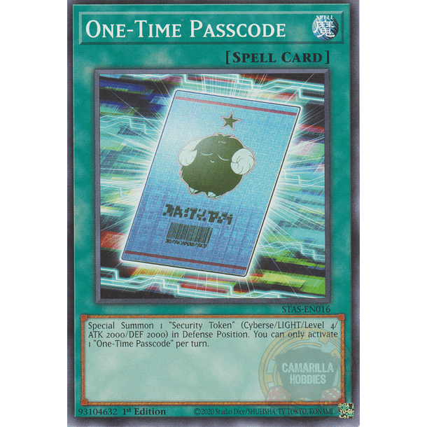 One-Time Passcode - STAS-EN016 - Common 