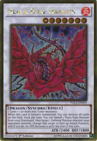 Black Rose Dragon - PGL3-EN059 - Gold Rare 1