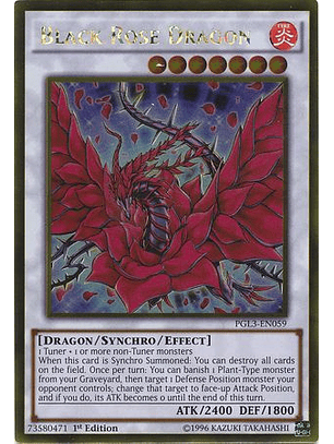 Black Rose Dragon - PGL3-EN059 - Gold Rare