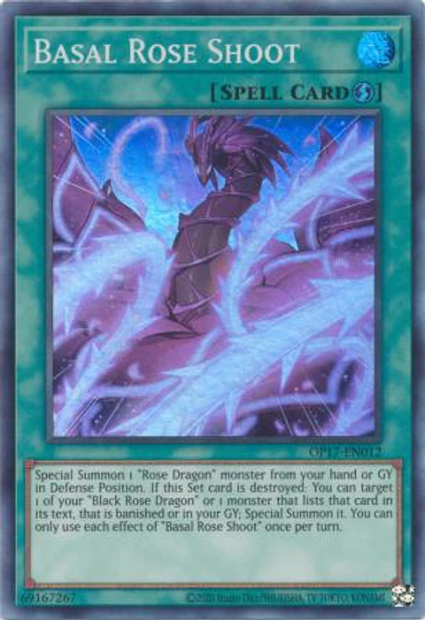 Basal Rose Shoot - OP17-EN012 - Super Rare