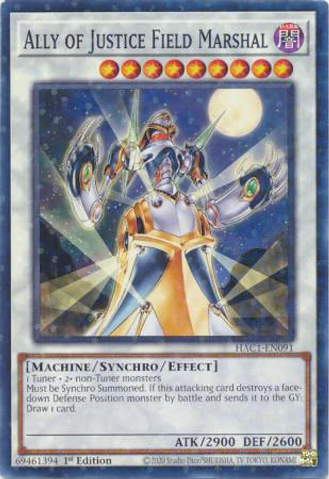 Ally of Justice Field Marshal - HAC1-EN091 Duel Terminal Common Parallel