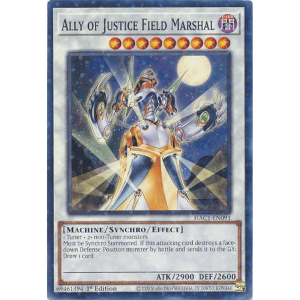 Ally of Justice Field Marshal - HAC1-EN091 Duel Terminal Common Parallel