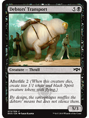 Debtors' Transport - RNA - C