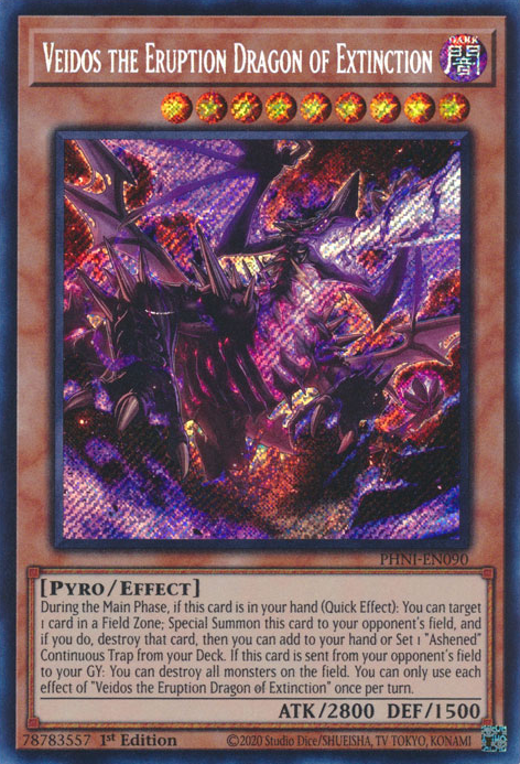 Veidos the Eruption Dragon of Extinction - PHNI-EN090 - Secret Rare 1