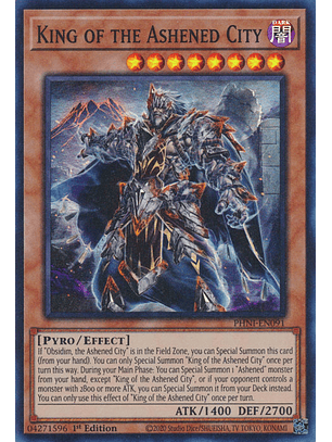 King of the Ashened City - PHNI-EN091 - Super Rare