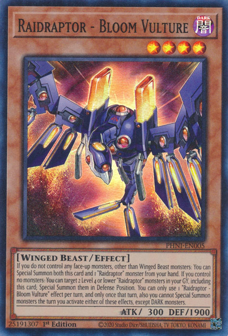 Raidraptor - Bloom Vulture - PHNI-EN005 - Super Rare 1