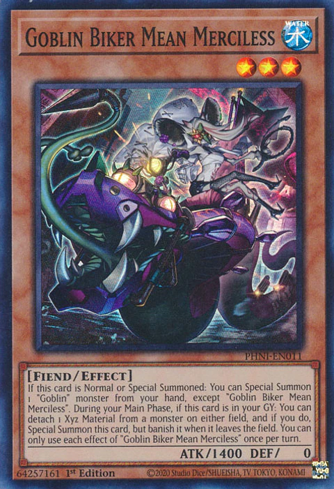 Goblin Biker Mean Merciless - PHNI-EN011 - Super Rare