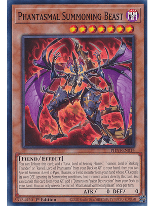 Phantasmal Summoning Beast - PHNI-EN014 - Common 