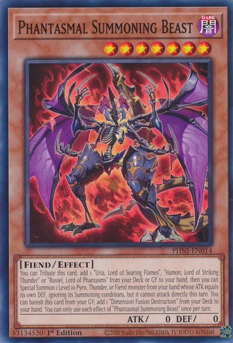 Phantasmal Summoning Beast - PHNI-EN014 - Common 