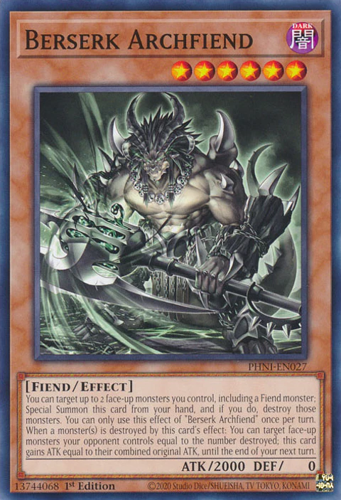 Berserk Archfiend - PHNI-EN027 - Common 