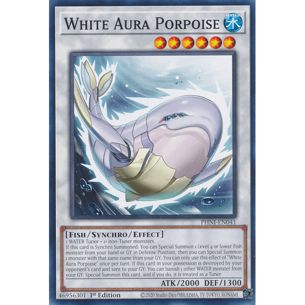 White Aura Porpoise - PHNI-EN041 - Common