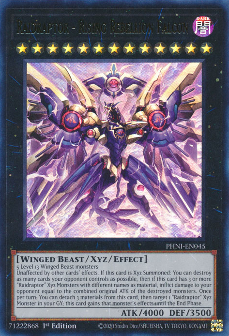 Raidraptor - Rising Rebellion Falcon - PHNI-EN045 - Ultra Rare 1