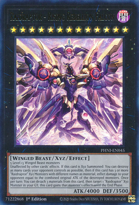 Raidraptor - Rising Rebellion Falcon - PHNI-EN045 - Ultra Rare
