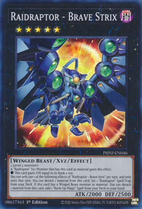Raidraptor - Brave Strix - PHNI-EN046 - Super Rare 1