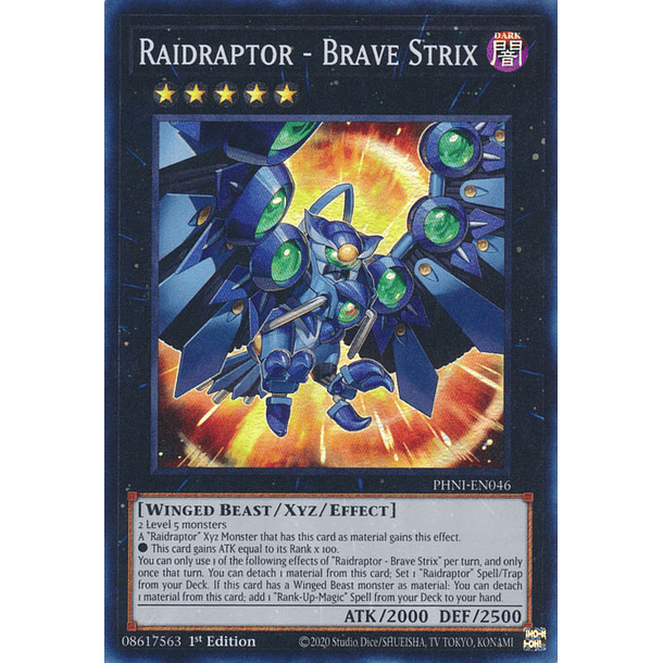 Raidraptor - Brave Strix - PHNI-EN046 - Super Rare