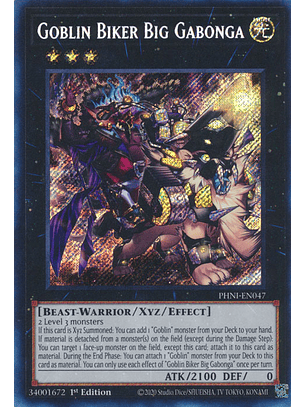 Goblin Biker Big Gabonga - PHNI-EN047 - Secret Rare