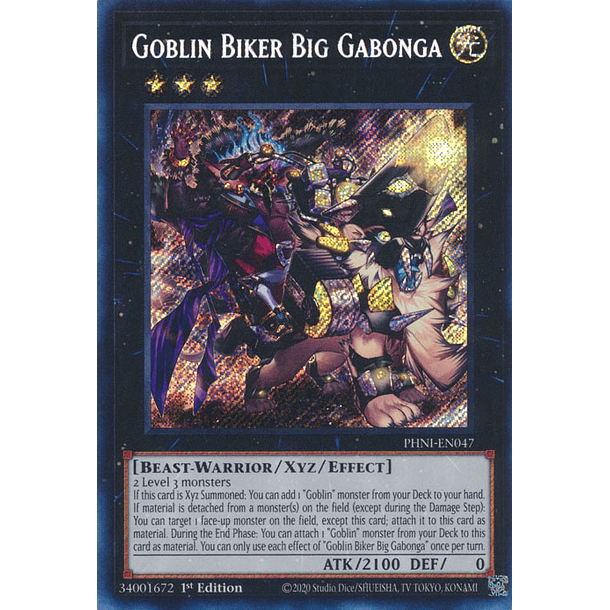 Goblin Biker Big Gabonga - PHNI-EN047 - Secret Rare