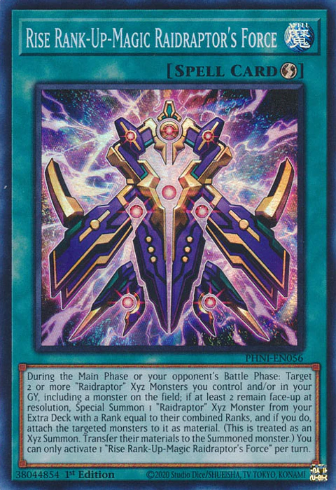 Rise Rank-Up-Magic Raidraptor's Force - PHNI-EN056 - Super Rare