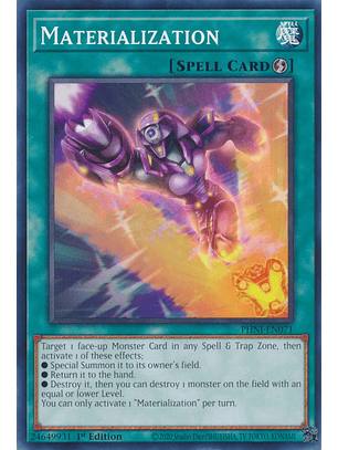 Materialization - PHNI-EN071 - Common