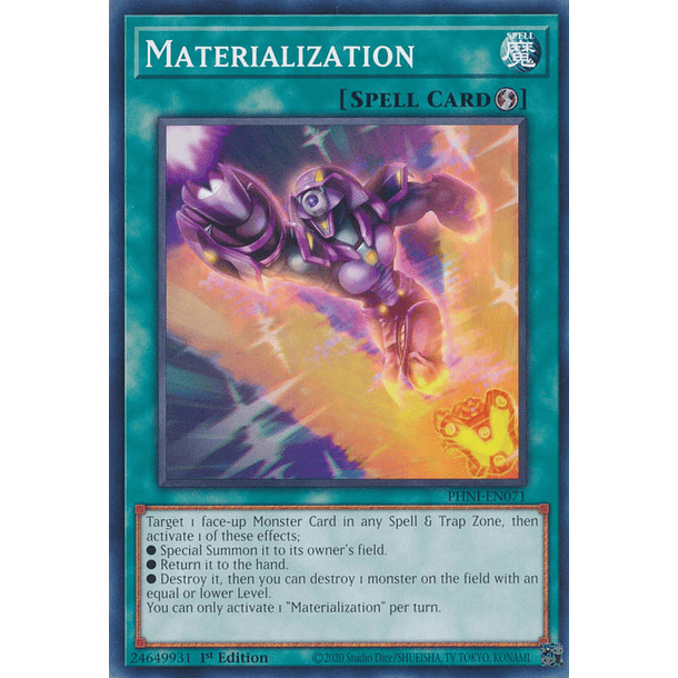 Materialization - PHNI-EN071 - Common
