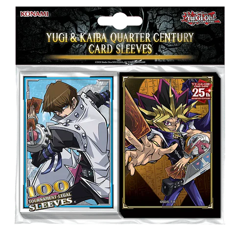 Yugi & Kaiba Quarter Century Card Sleeves C/100