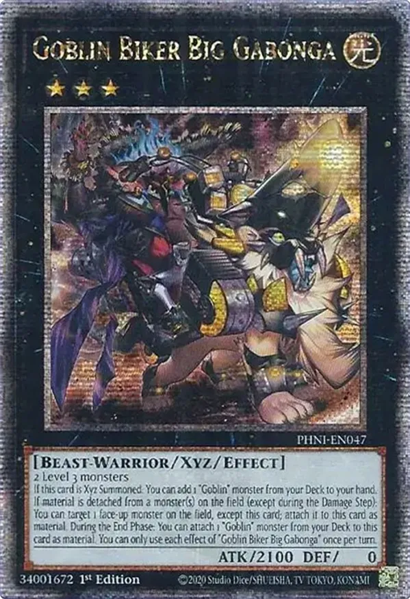 Goblin Biker Big Gabonga - PHNI-EN047 - Quarter Century Secret Rare 1