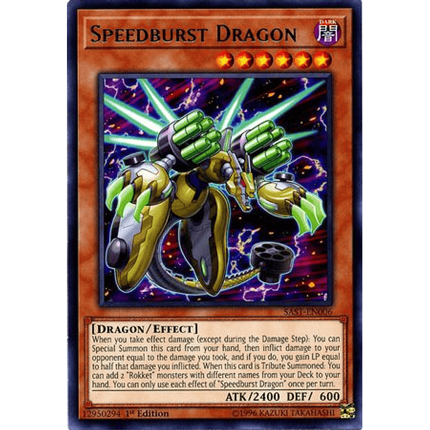 Speedburst Dragon - SAST-EN006 - Rare 