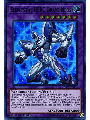 Elemental HERO Brave Neos - SAST-EN035 - Super Rare 