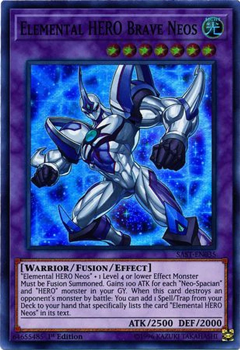 Elemental HERO Brave Neos - SAST-EN035 - Super Rare 