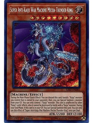 Super Anti-Kaiju War Machine Mecha-Thunder-King - SAST-EN081 -Secret Rare