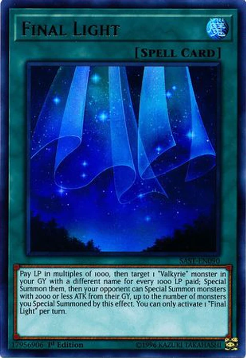 Final Light - SAST-EN090 - Ultra Rare 