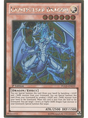 Lightpulsar Dragon - PGLD-EN039 - Gold Rare