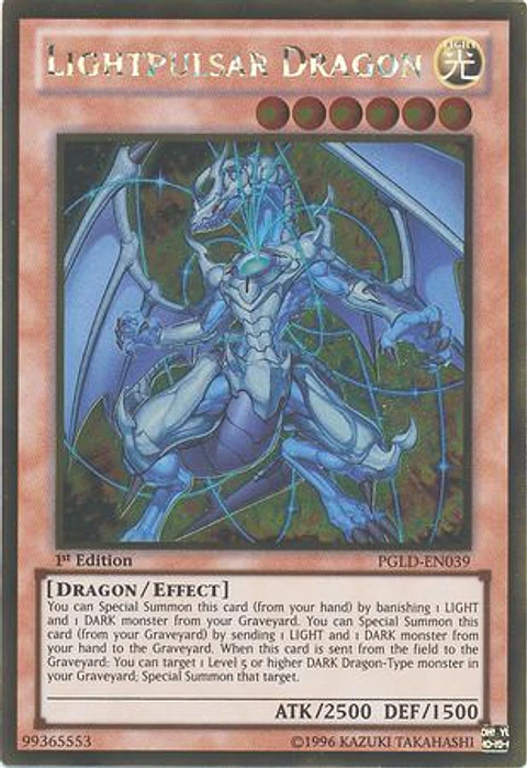 Lightpulsar Dragon - PGLD-EN039 - Gold Rare