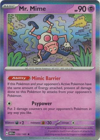 Mr. Mime - 122/165 - Holo Rare 1