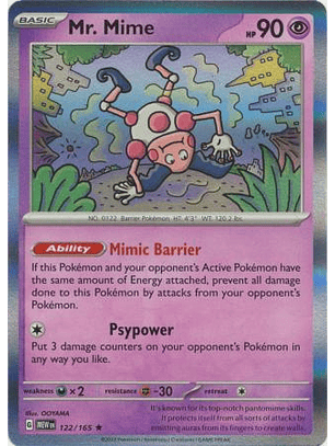 Mr. Mime - 122/165 - Holo Rare