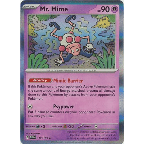 Mr. Mime - 122/165 - Holo Rare