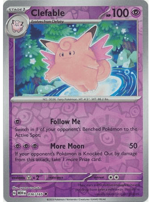 Clefable - 036/165 - Uncommon 