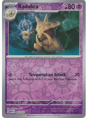 Kadabra - 064/165 - Uncommon