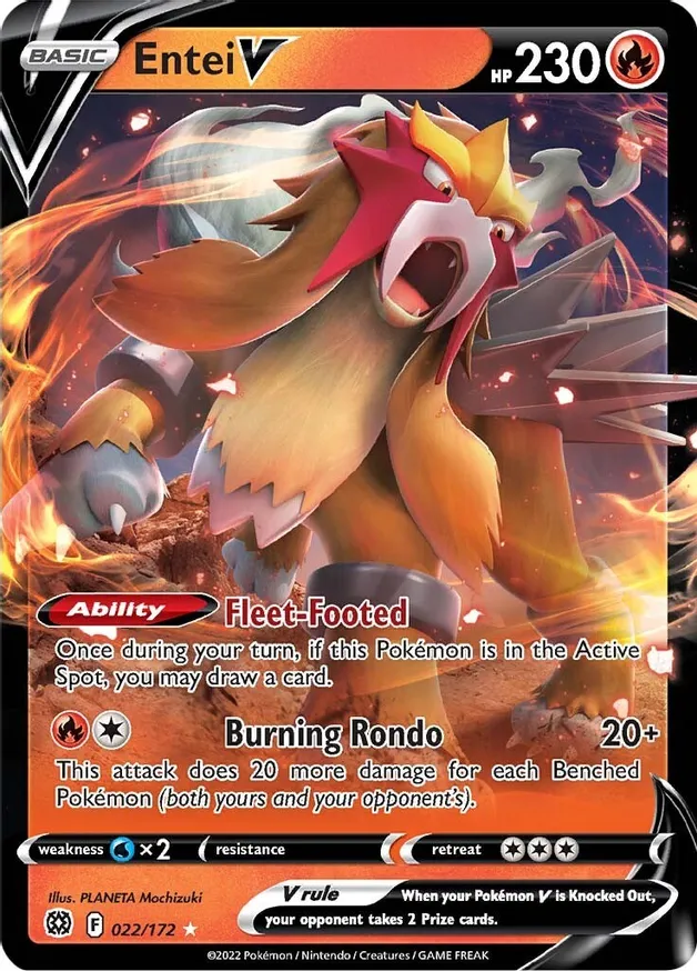 Entei V - 022/172 - Ultra Rare 1