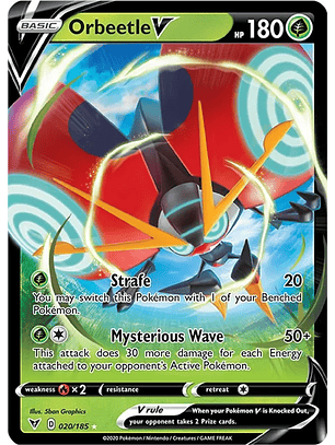 Orbeetle V - 020/185 - Ultra Rare