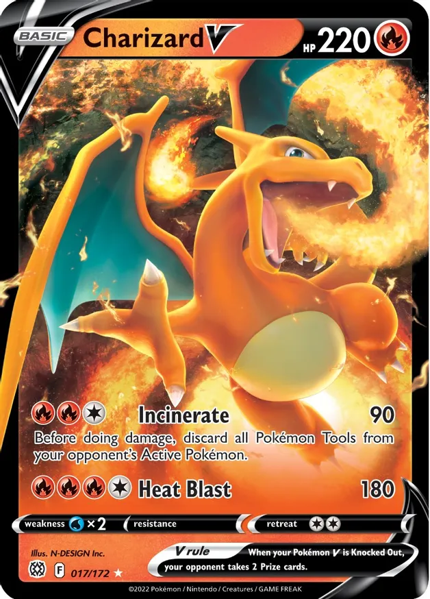 Charizard V - 017/172 - Ultra Rare 1