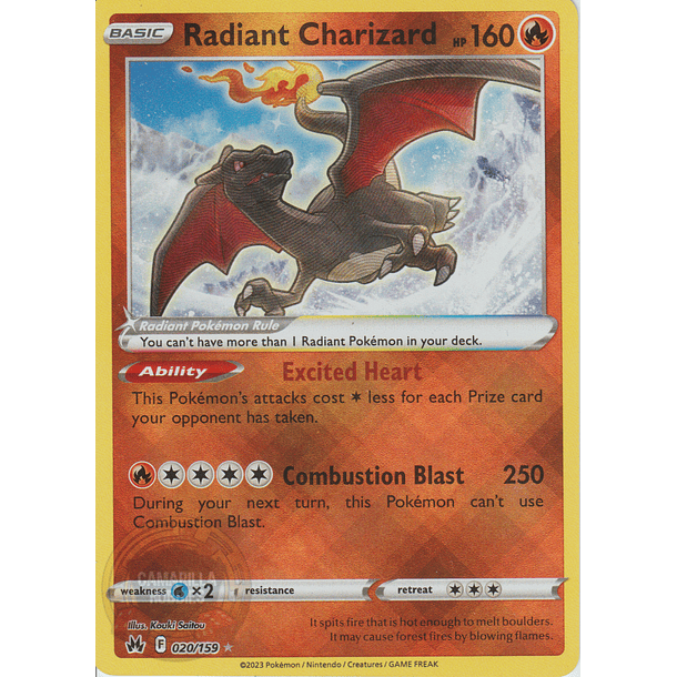 Radiant Charizard - 020/159 - Radiant Rare