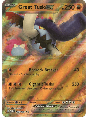Great Tusk ex - 123/198 - Ultra Rare